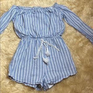Stripped romper